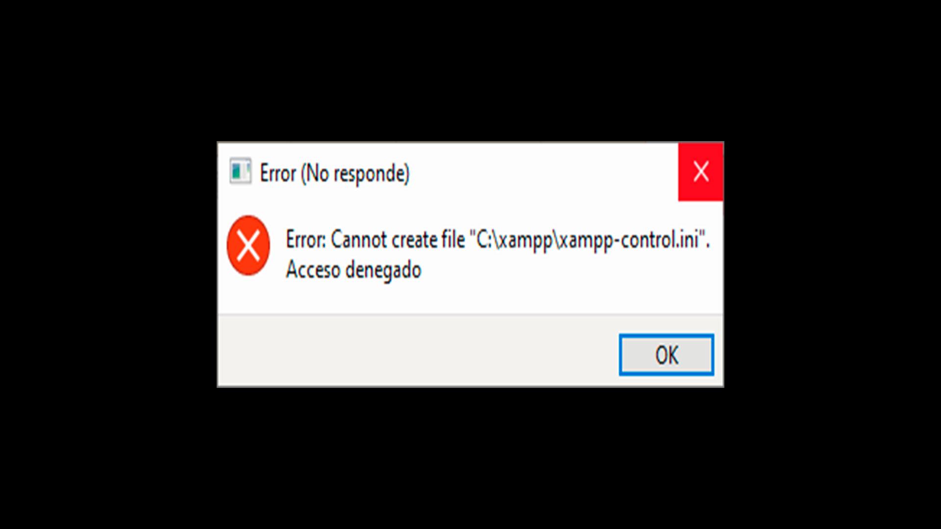 Error: Cannot create file 